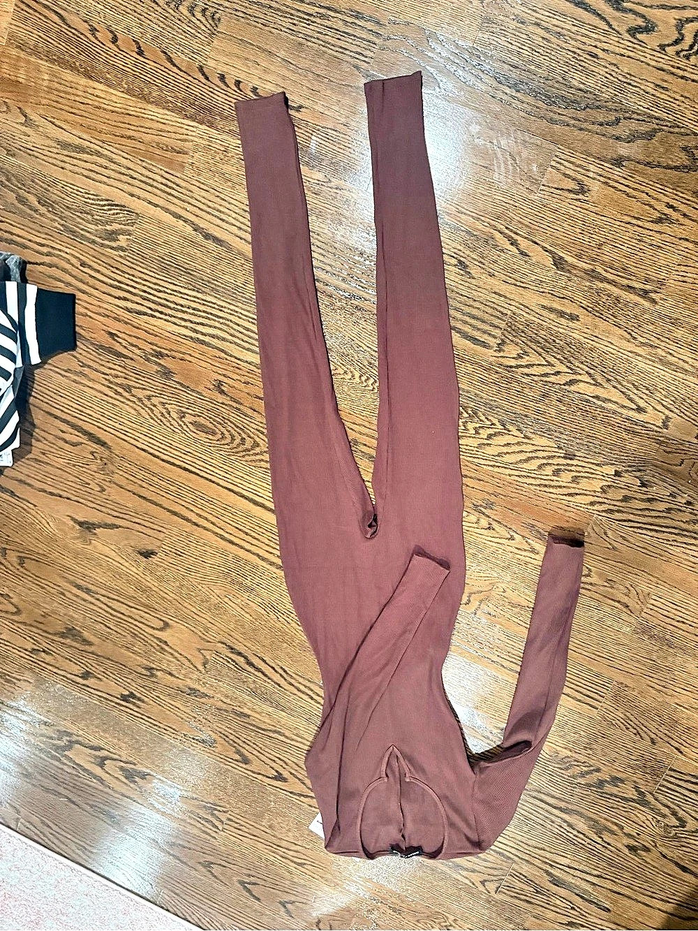 naked wardrobe Long Sleeve Jumpsuit Brown